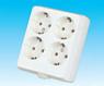 BASE MULTIPLE 4 TOMAS SIN CABLE - 